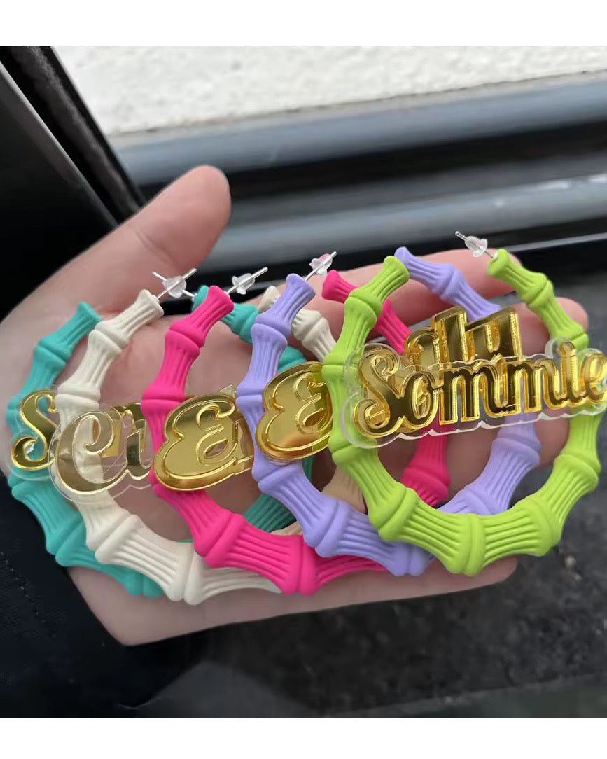 Candy Matte Custom Earrings