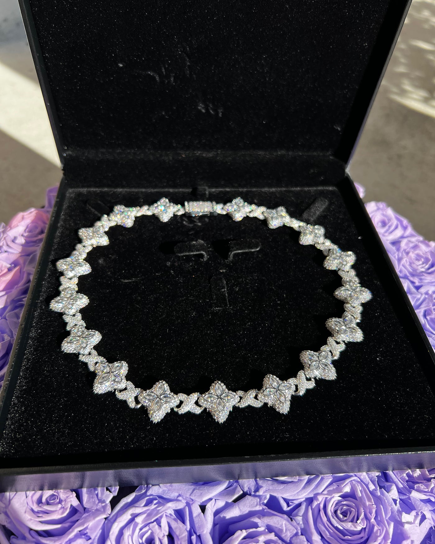 Clover Flower Necklace (Silver)