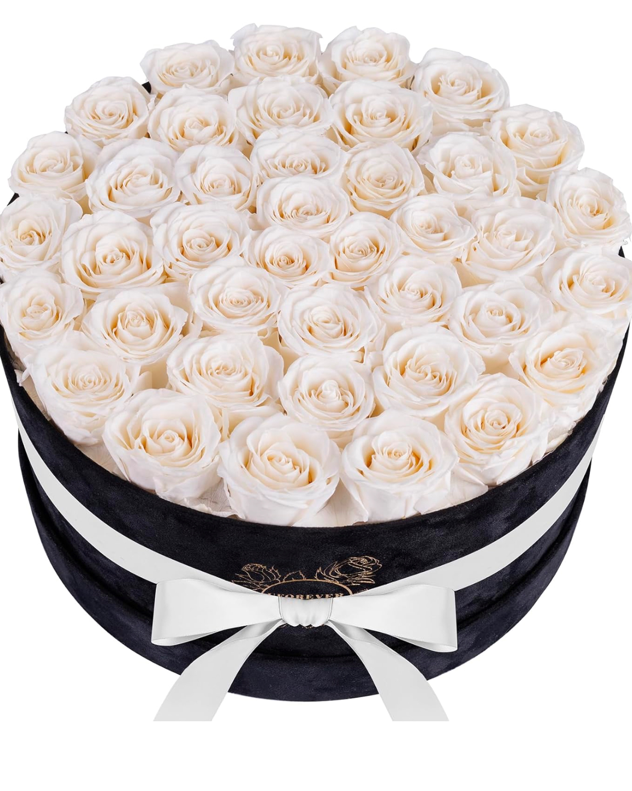 40pc Forever Roses (White)