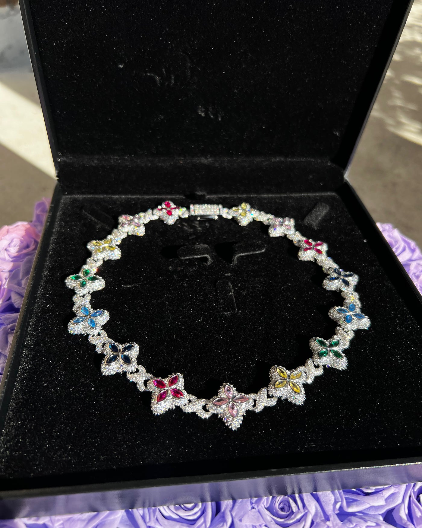 Clover Flower Necklace (Multi)