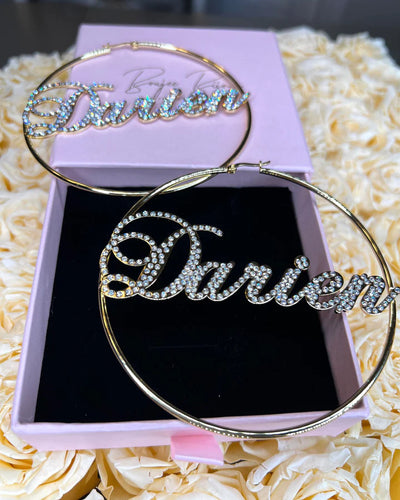 Glam Diamond Custom Earrings