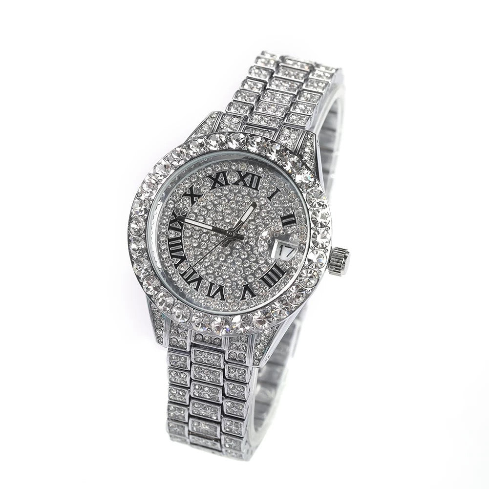 Icy Diamond Watch (Silver)