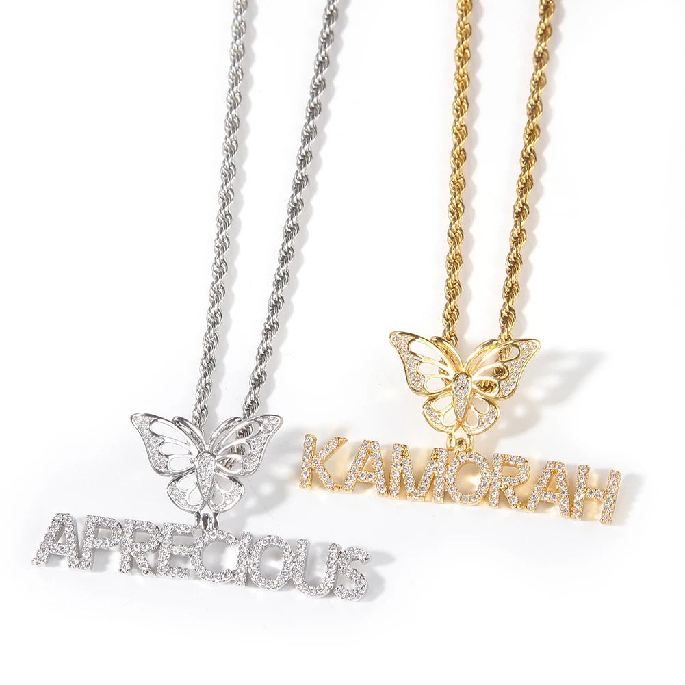 Dazzle Crown & Butterfly Necklaces